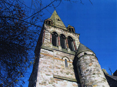 The bell tower at St. Thomas'